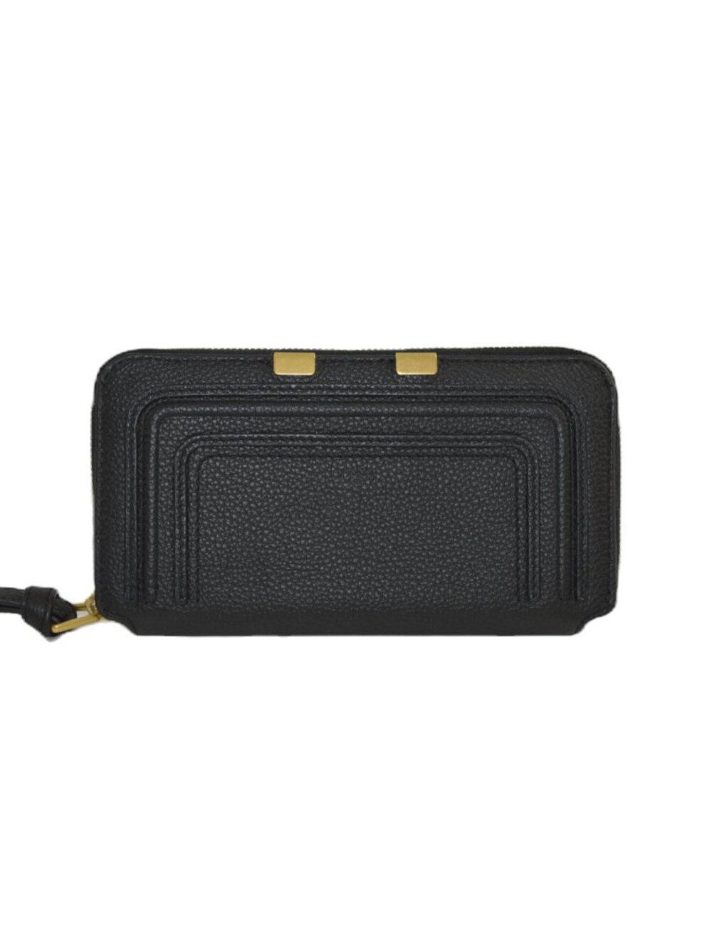 Chloé Marcie Grained Calfskin Long Zip-Around Wallet #202-121